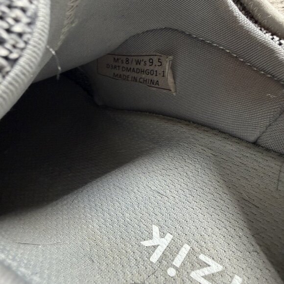 Kizik Unisex Madrid Eco Knit Comfort Sneakers Heathered Grey Size M 8/W 9.5